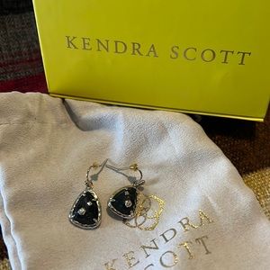 Black Kendra Scott Drop Earrings